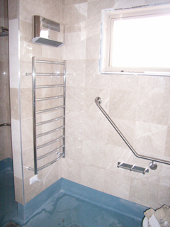 Bradley Australia grab rails and Skope heated towel rails