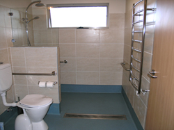 Bathroom with Altro Non Slip Flooring